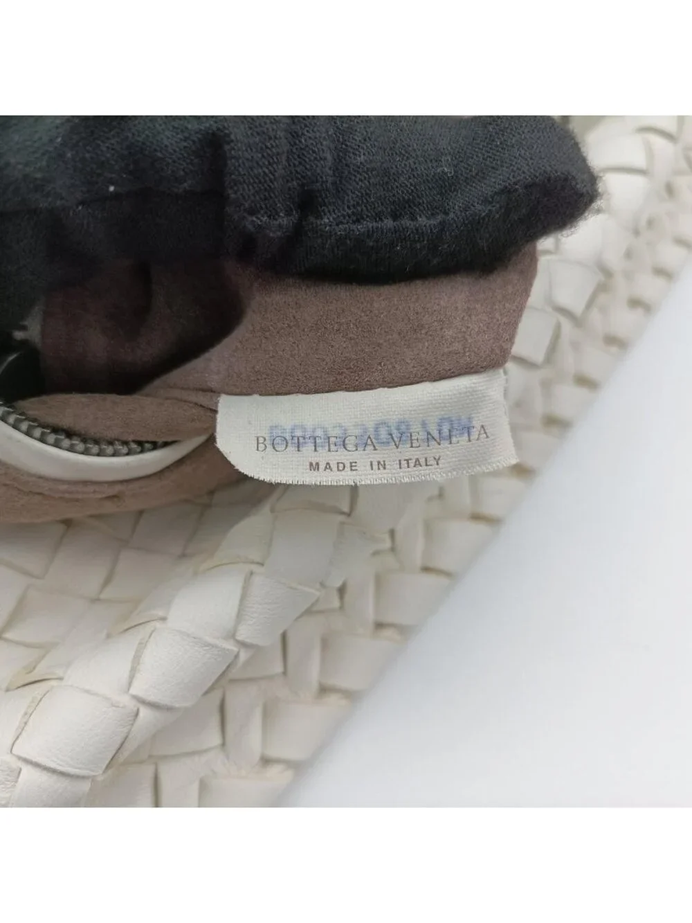 Bottega Veneta Intrecciato White Lambskin Handbag
